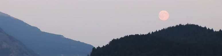 Columbia River Gorge Moonrise